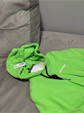 Palm Angels Neon Green Hoodie Jacket